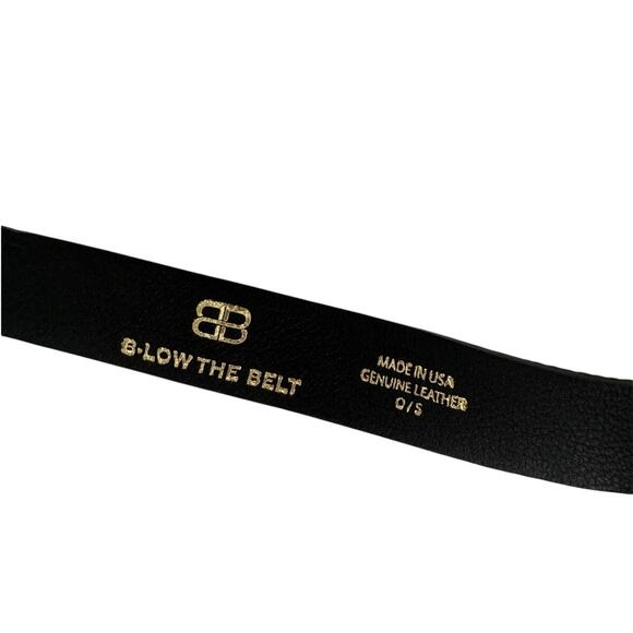 B-Low The Belt Black Leather Ring Wrap Belt Made USA Size O/S main image 4